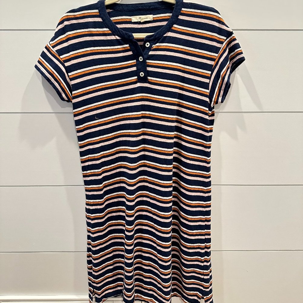Madewell - Striped T-Shirt Dress - Size S